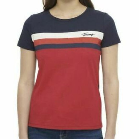 Tommy Hilfiger Women's Short Sleeve Top T-Shirt - Picture 4 of 5